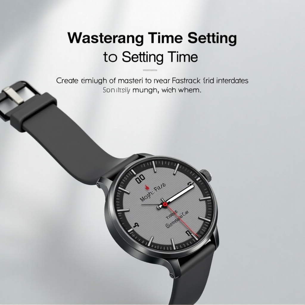 how to set time in fastrack smart watch