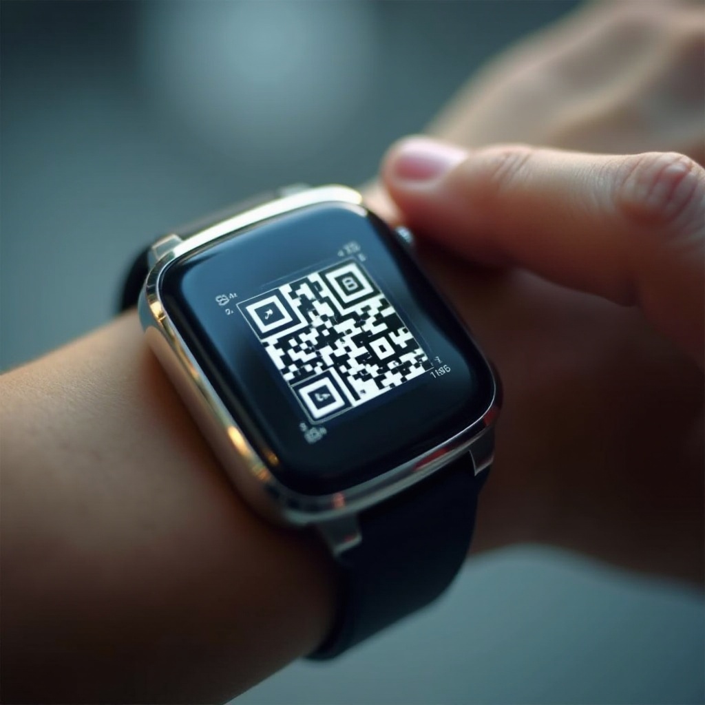 how to scan qr code for smart watch