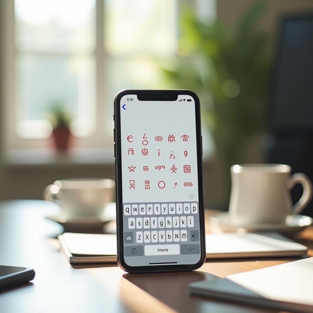 how to get special characters on iphone