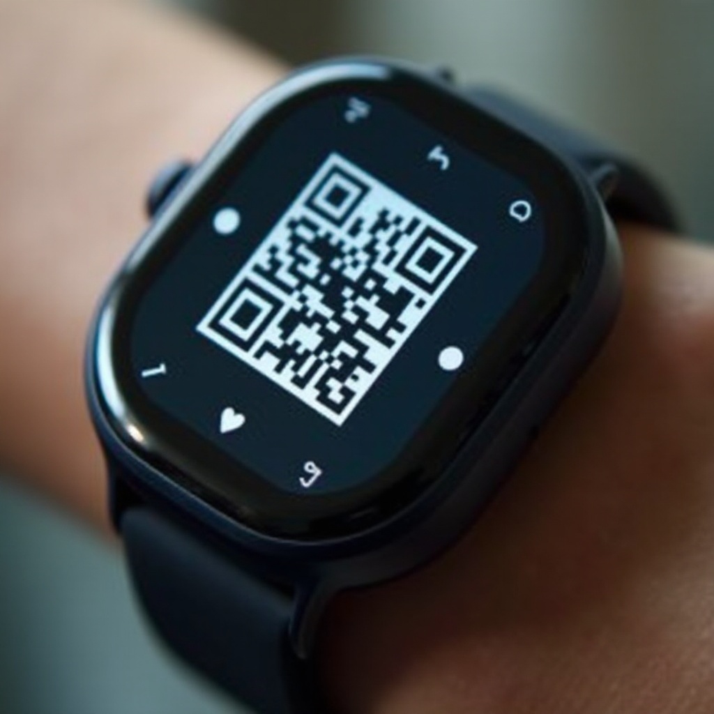 how to scan qr code for smart watch