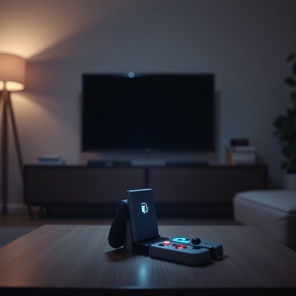 switch dock light blinks once then turns off