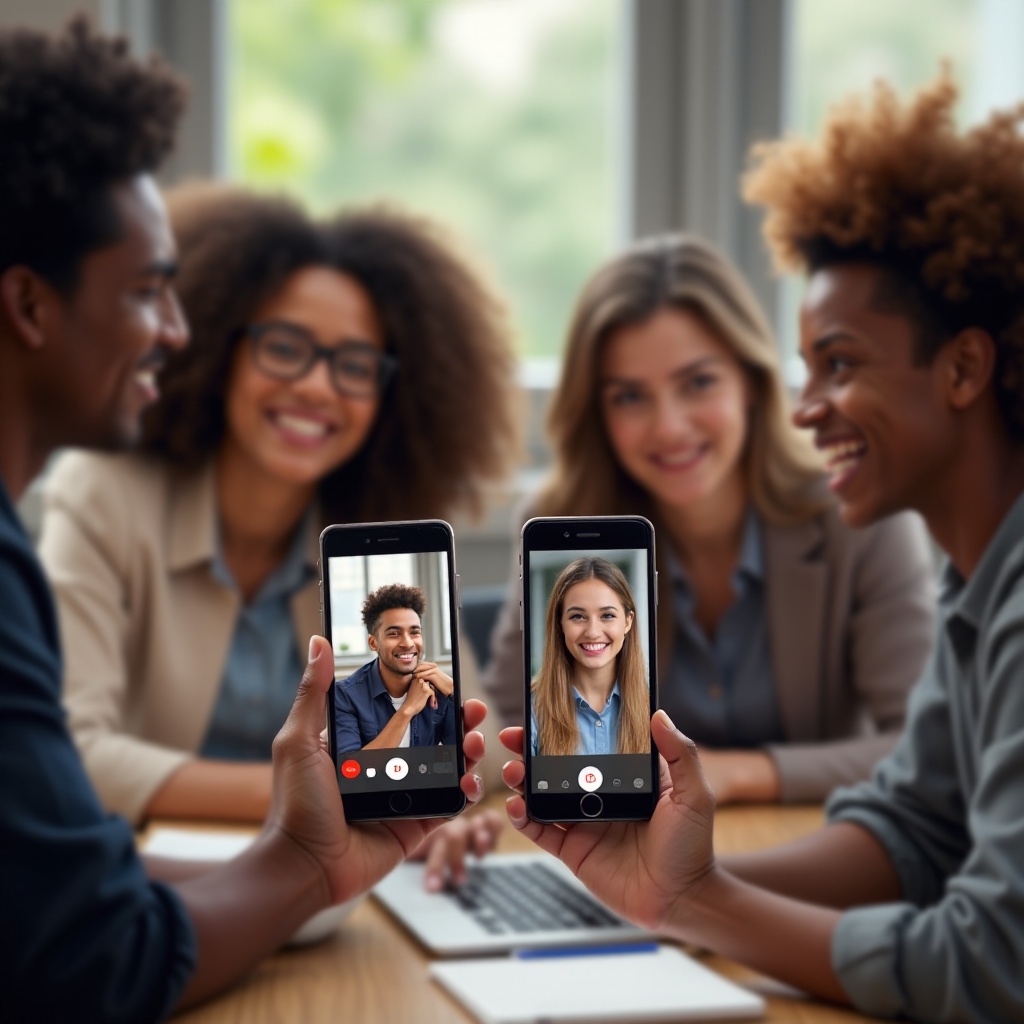 how can iphone video chat with android